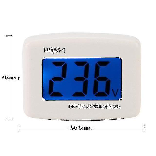 Ac 80-300v Lcd Digital Ac Voltmeter Eu Plug Volt Meter Socket Ac Voltage Tester Meter Header 110v