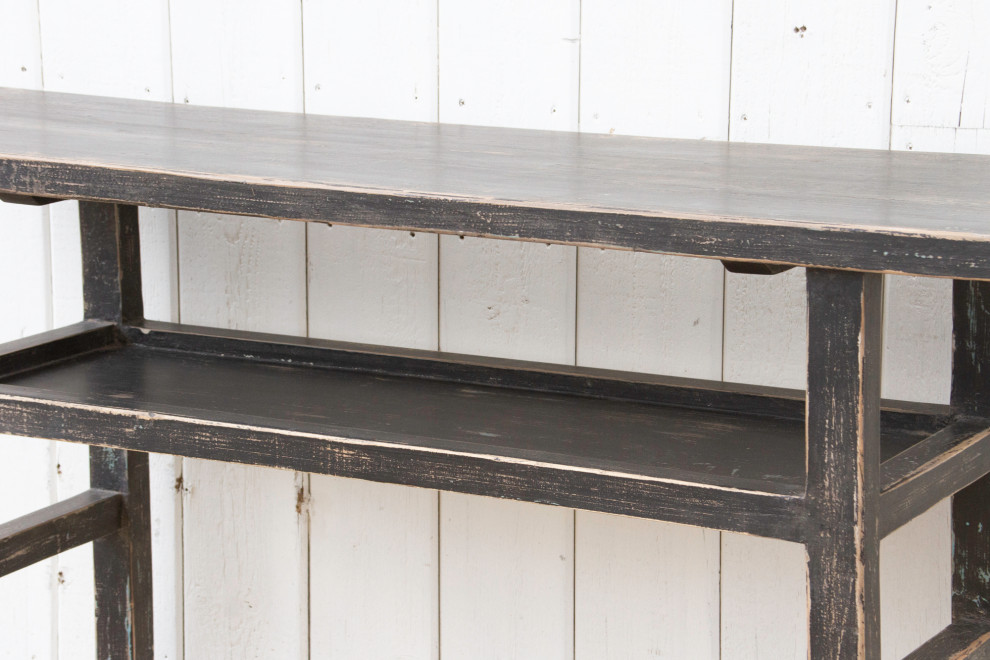 Primitive Chinese Black Console Table   Scandinavian   Console Tables   by De cor  Houzz