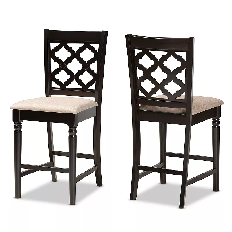 Baxton Studio Ramiro Counter Stool 2-piece Set