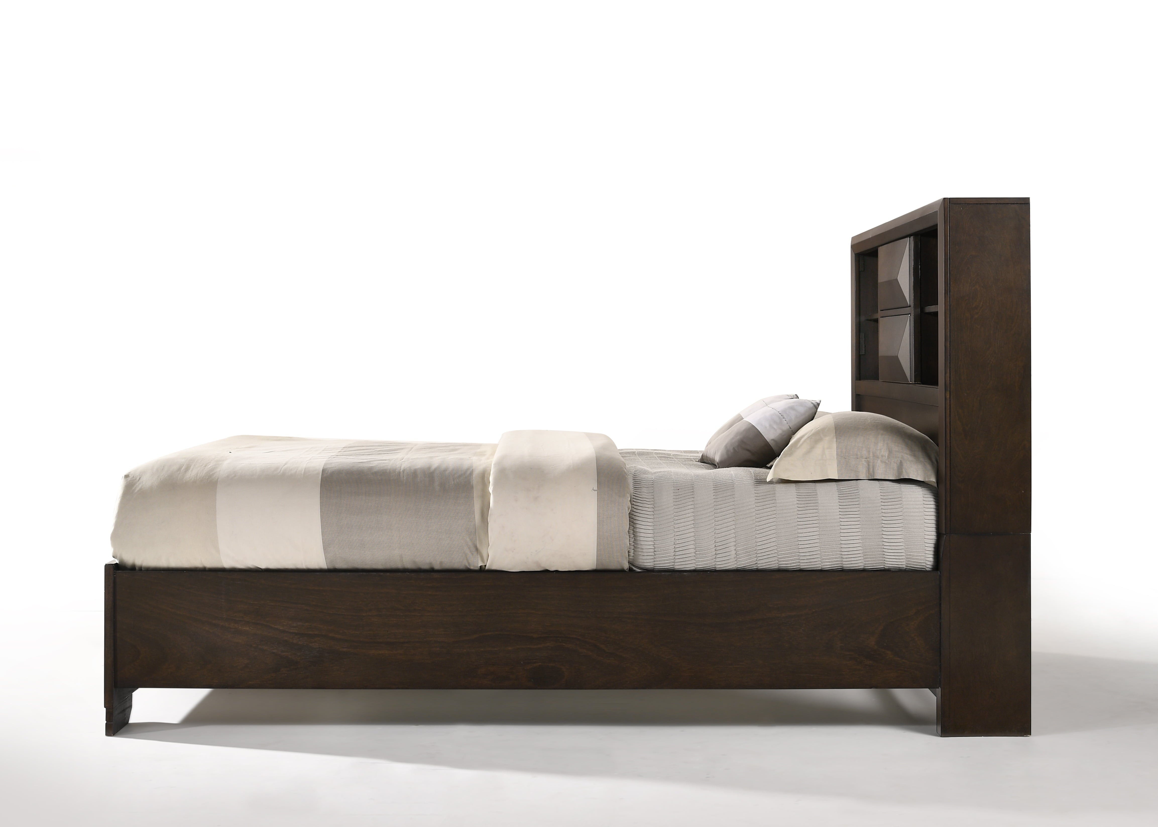 ACME Merveille Storage Platform Bed in Espresso Finish, Multiple Sizes