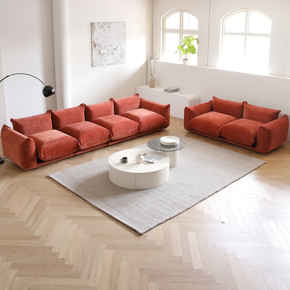 6 Piece Sectional Sofa Set for Living Room