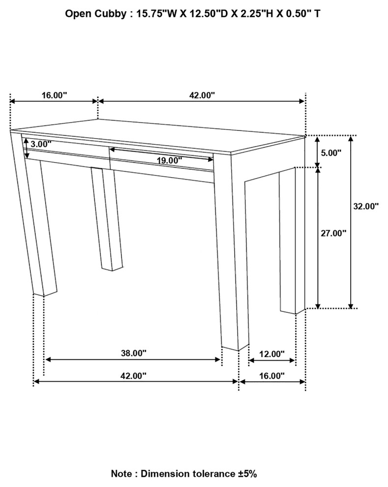 Jamesia Rectangular 2 drawer Console Table Warm Chestnut   Modern   Console Tables   by Modon  Houzz