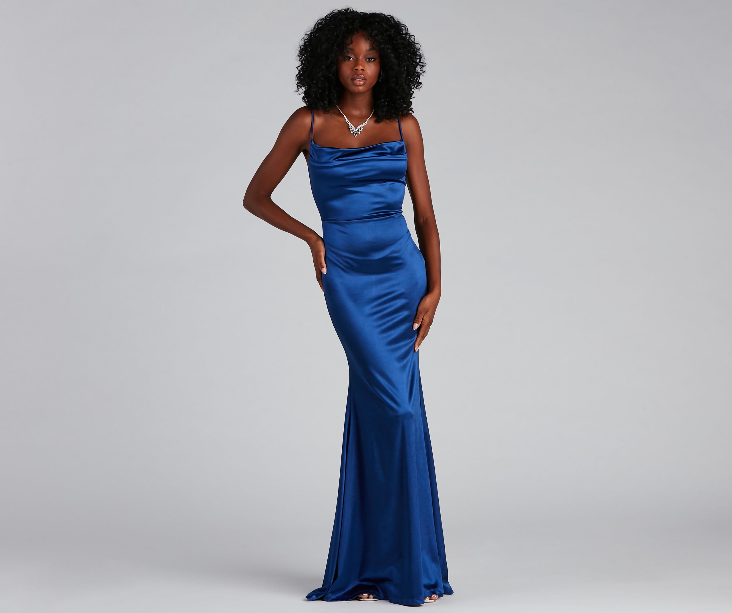 Nahla Formal Satin Mermaid Dress