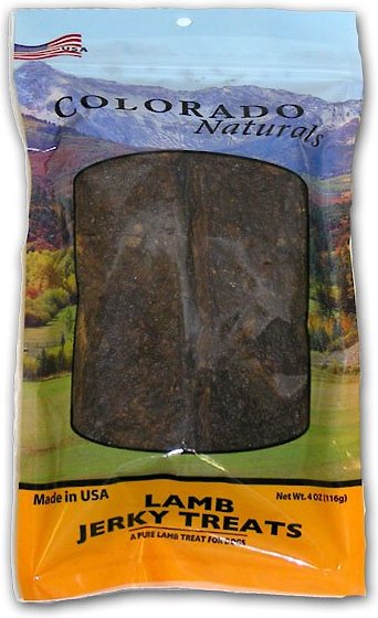 Colorado Naturals Lamb Jerky Treats， 4-oz bag