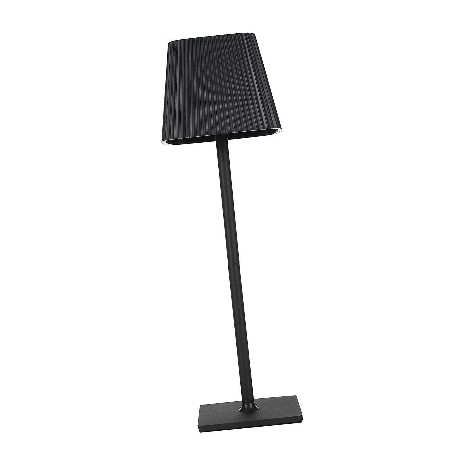 Led Desk Lamp 3 Colors Dimming Battery Operated For Cafe Bedroom Coffee Shop 2000mah Black