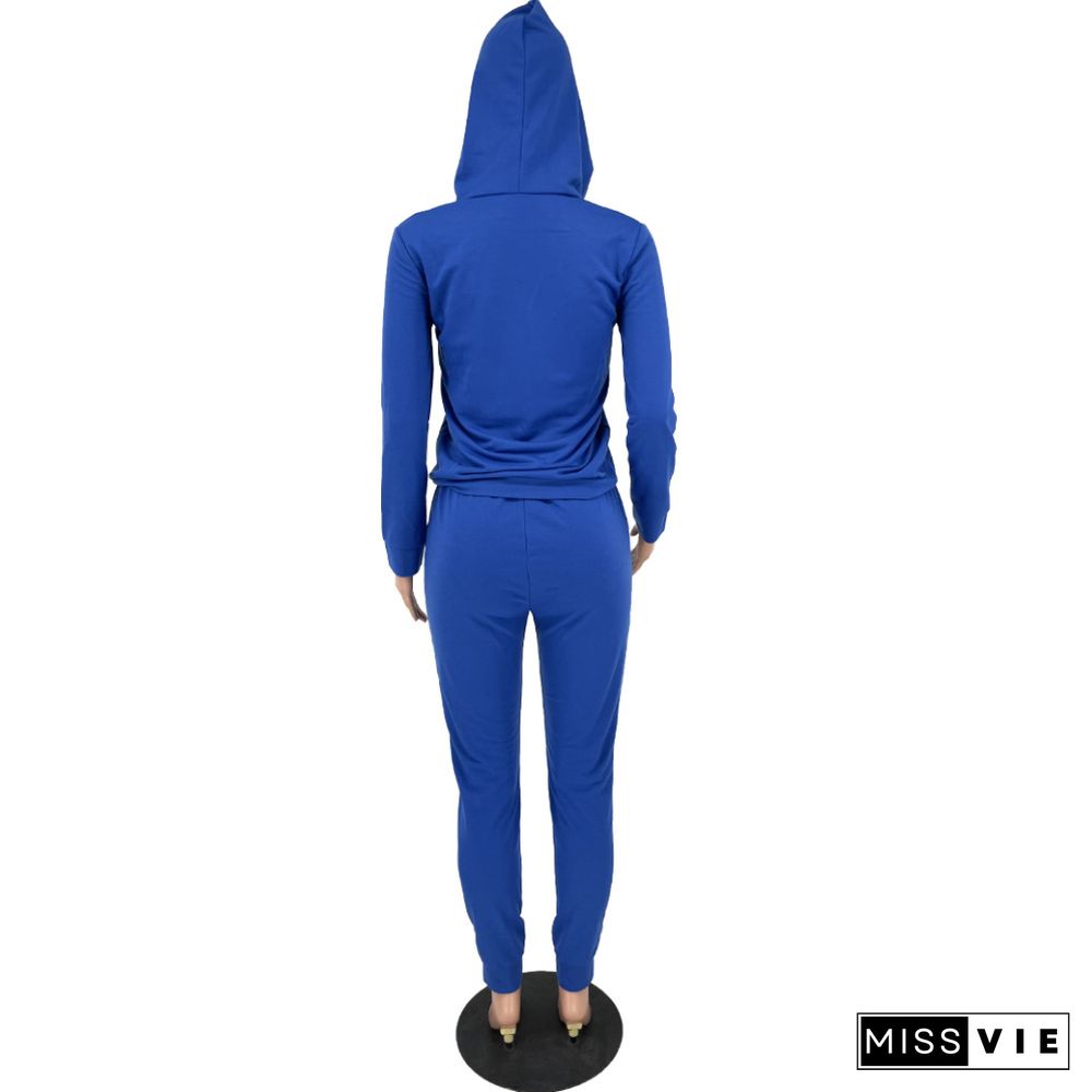 Casual Hooded Sweatshirt Jogging Pants Tracksuits