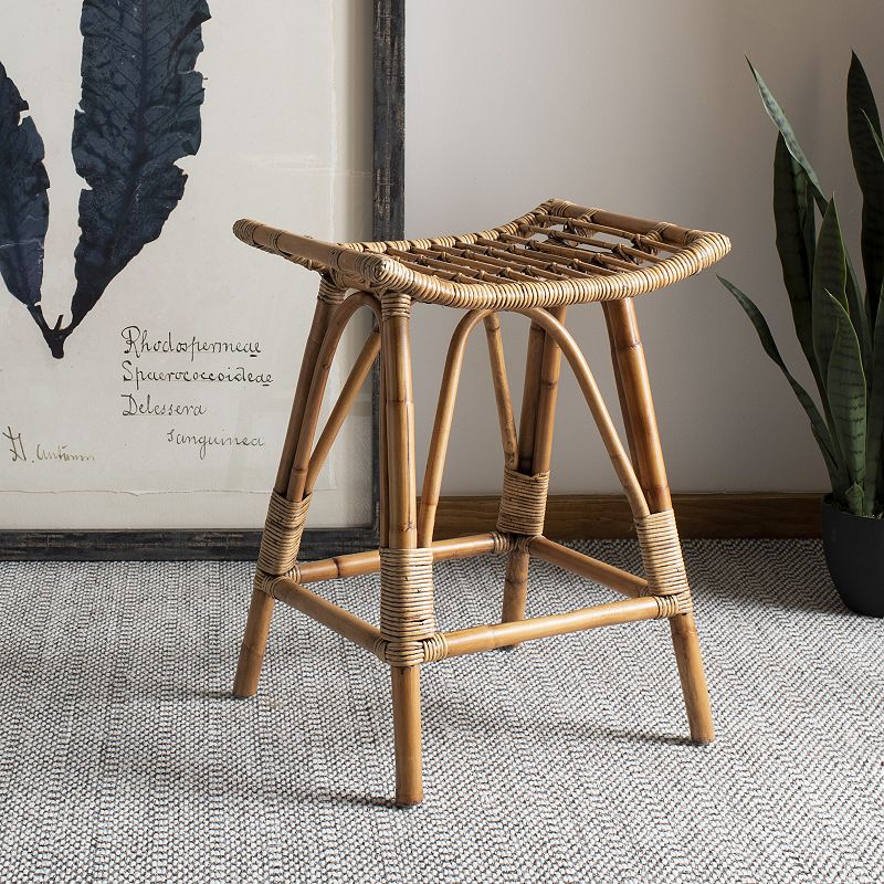 Safavieh Leda Rattan Counter Stool