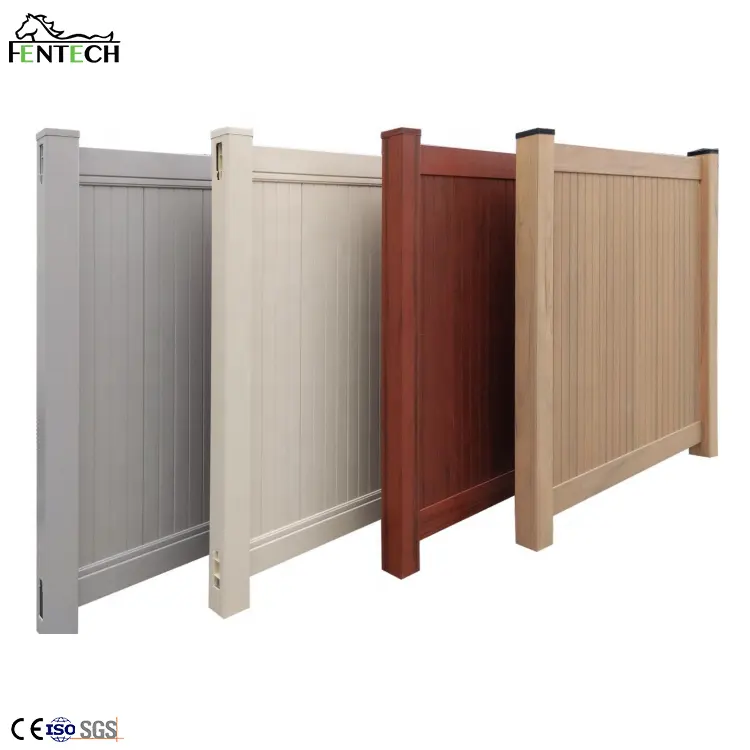 6*8ft 1.8*2.4m yard garden house whitecolor available Customization EasilyAssembledvinyl pvc gates fencing