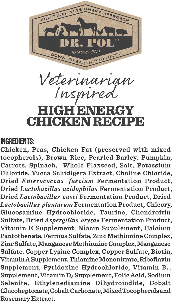 Dr. Pol High Energy Chicken Recipe Dry Dog Food