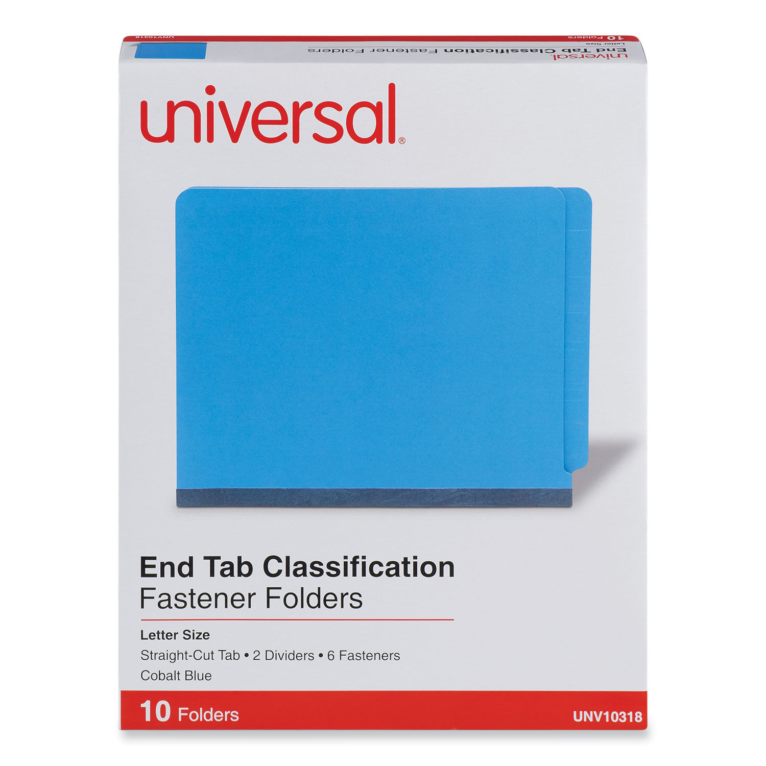 Deluxe Six-Section Pressboard End Tab Classification Folders by Universalandreg; UNV10318