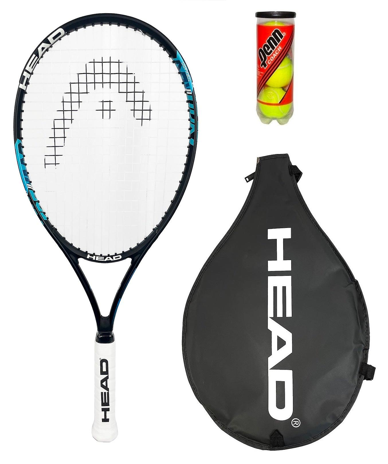 Head ti tornado tennis racket + cover + 3 balls