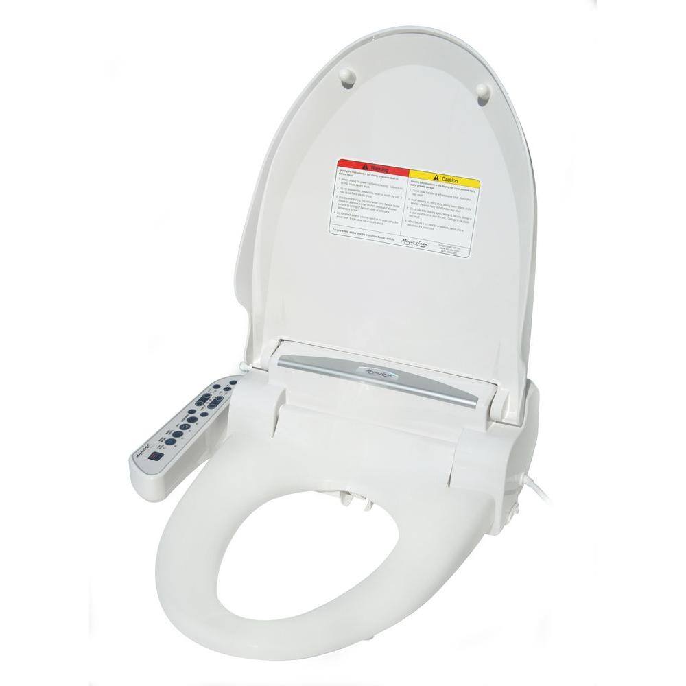 SPT Elongated Magic Clean Bidet with Dryer in White SB-2036L