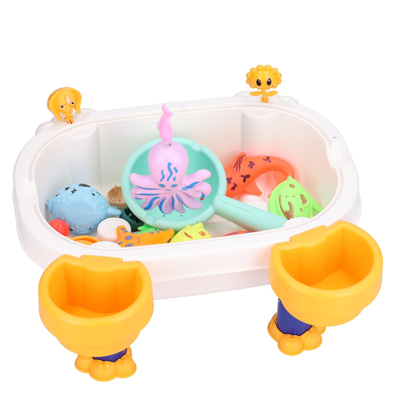 Magnetic Fishing Pool Game Set Interactive Floating Fish Ocean Sea Animals Children Toy