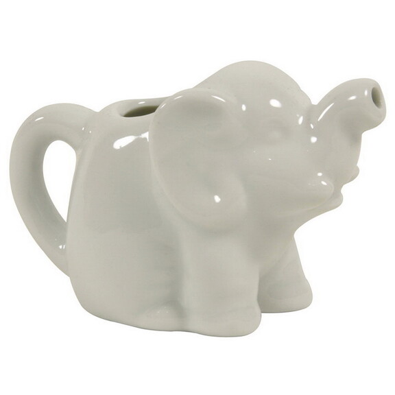 HIC White Mini Elephant Creamer 2 oz.