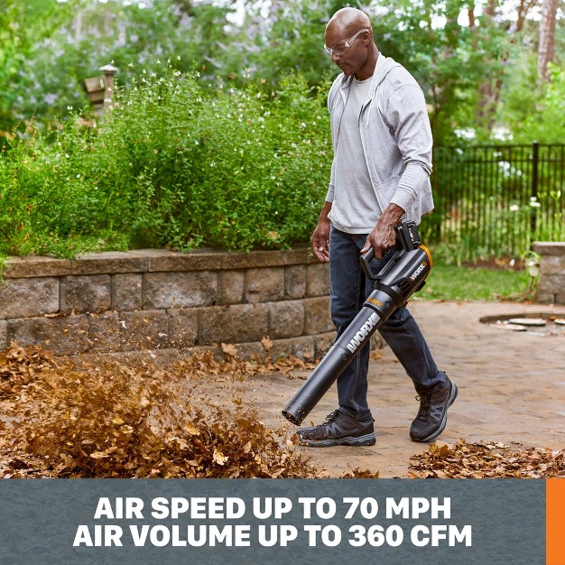 Worx Wg547 20v Power Share Turbine Cordless Two speed Leaf Blower