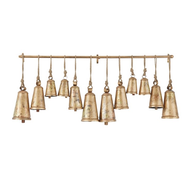 X 48 quot Bohemian Metal Windchime Brass Olivia amp May