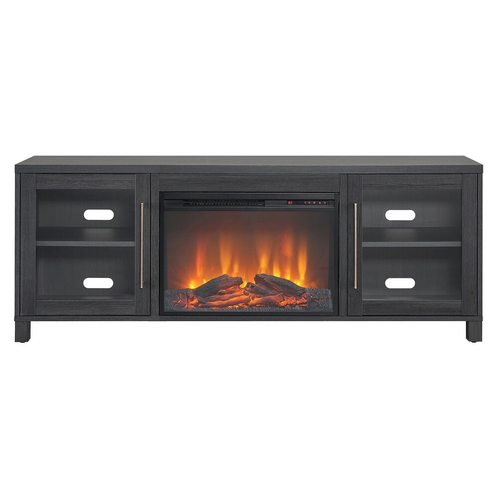 Quincy TV Stand with Fireplace Insert