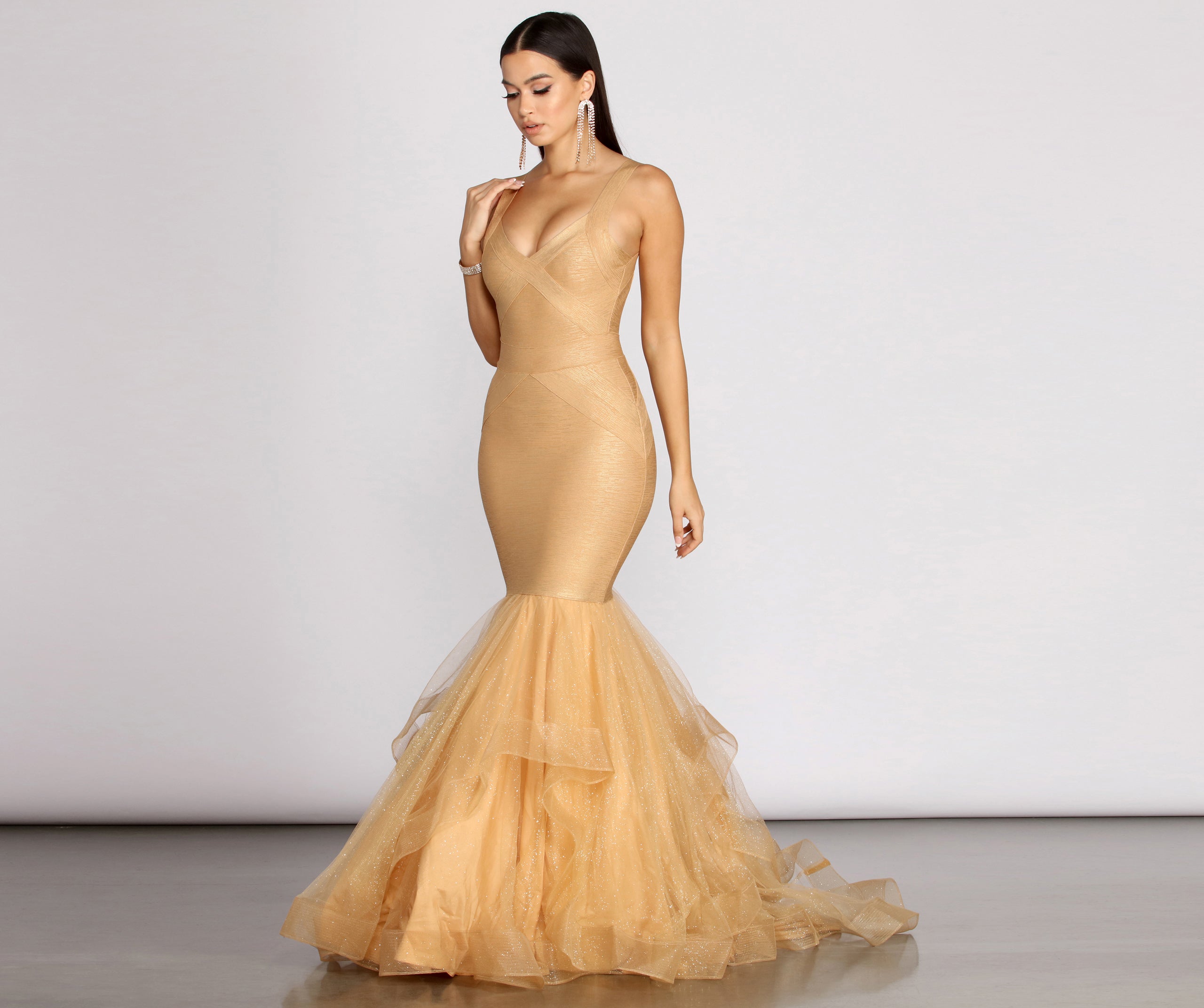 Corina Formal Bandage Tulle Dress