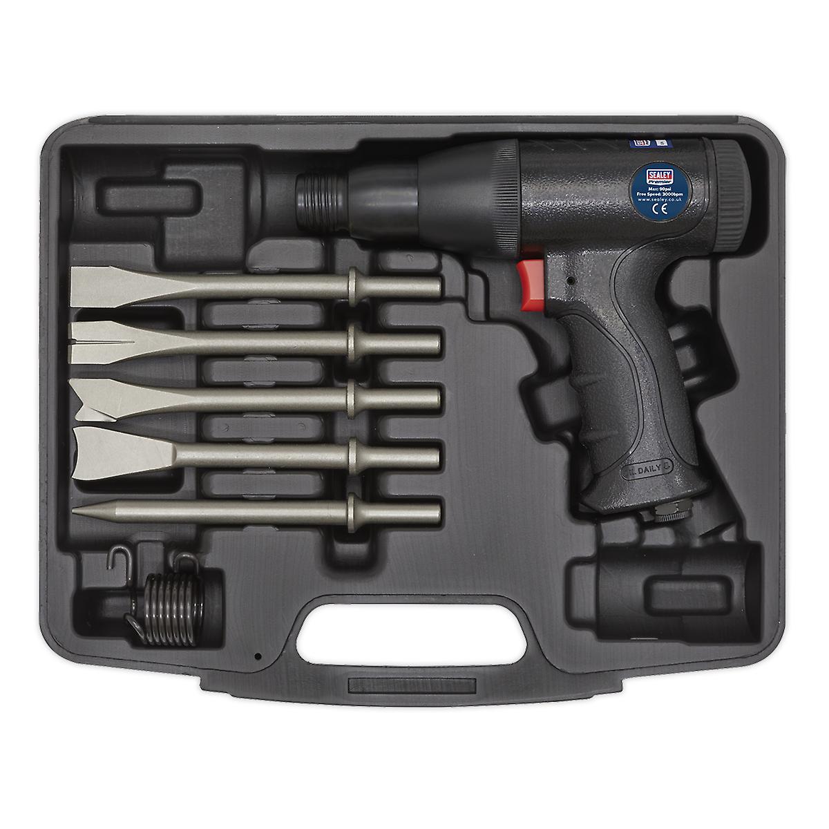 Sealey Sa614 Air Hammer Kit Composite Premier - Long Stroke