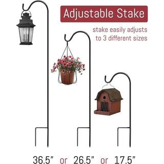 Sorbus Extendable Garden Planter Stakes Shepherd's Hooks (4-Pack) GRDN-STKHD4