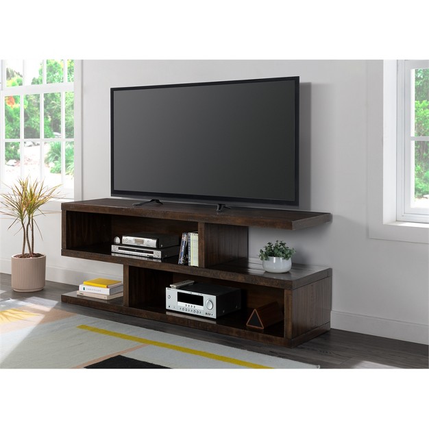 Solid Wood Tv Stand Dark Mocha Brown Martin Svensson Home