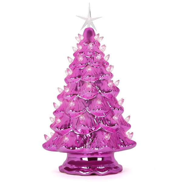 Pink Pearl Ceramic Christmas Tree