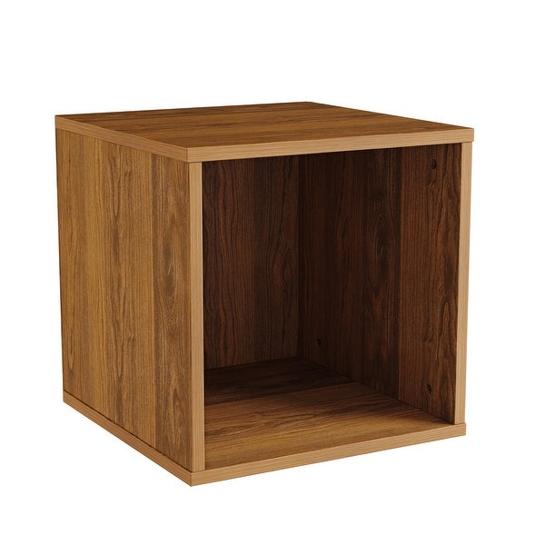 Hastings Home Minimalist Cube End Table - 15.75