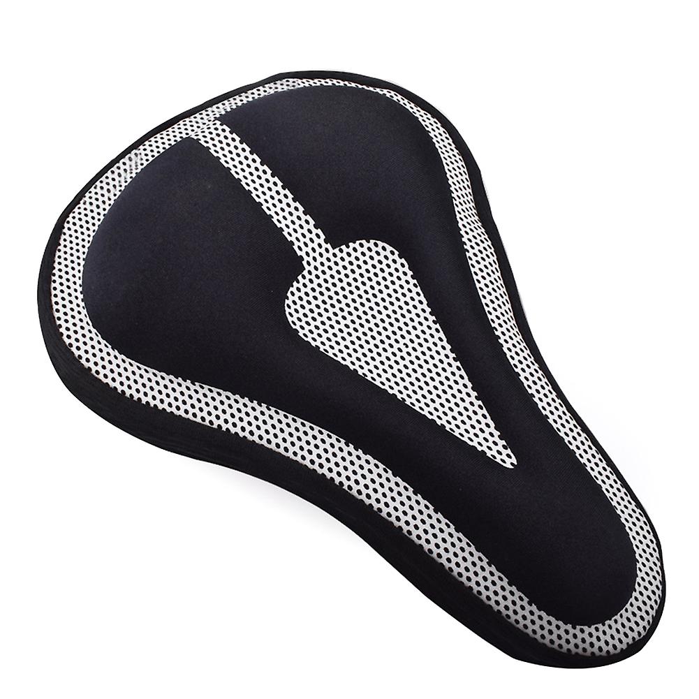 Bicycle Seat Cushion Cover Thickened Memory Foam Soft Saddle Cover For Mtb Mountain Bike Cycling Protection Accessories Black