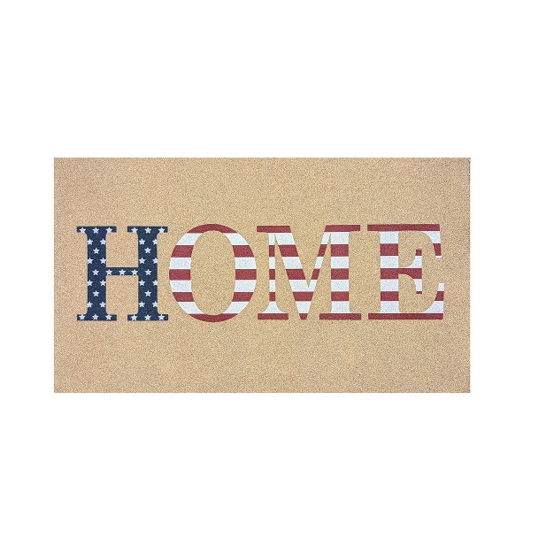 Evergreen 16 X 28 Inches Home Welcome Door Mat Non slip Rubber Backing Dirt Catching Natural Coir Indoor And Outdoor Home Decor