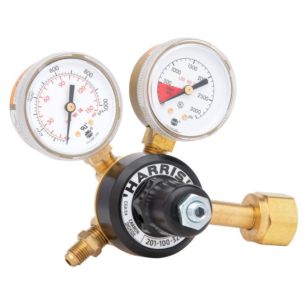 Harris Model 201 Brass Carbon Dioxide Preset Beverage Regulator 0-100 PSIG 14in. FNPT 3001994