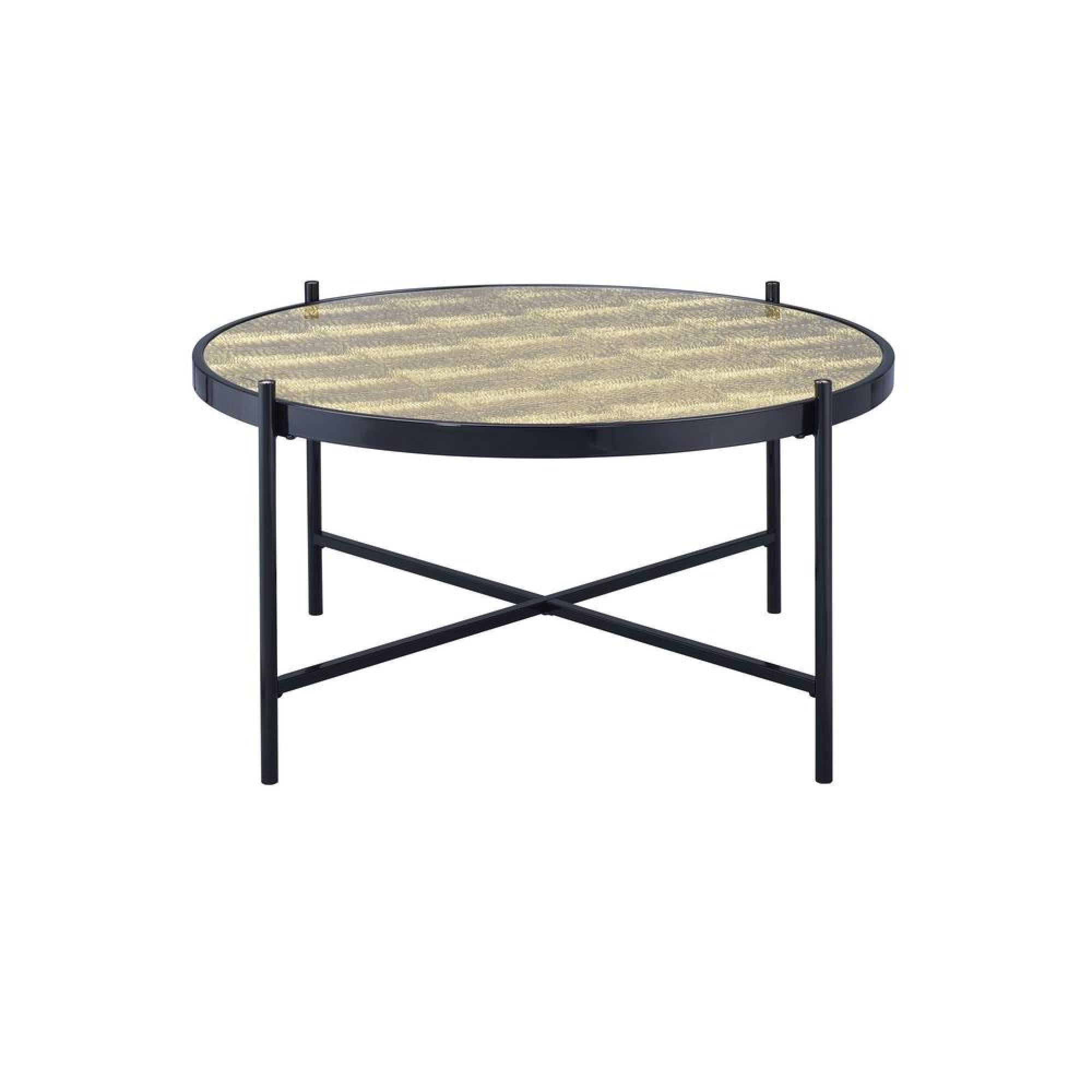 ACME Furniture Bage Ii Coffee Table in Black & Glass