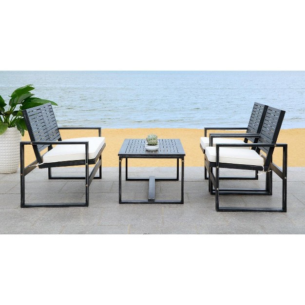 Ozark 4 Piece Patio Outdoor Living Set Safavieh