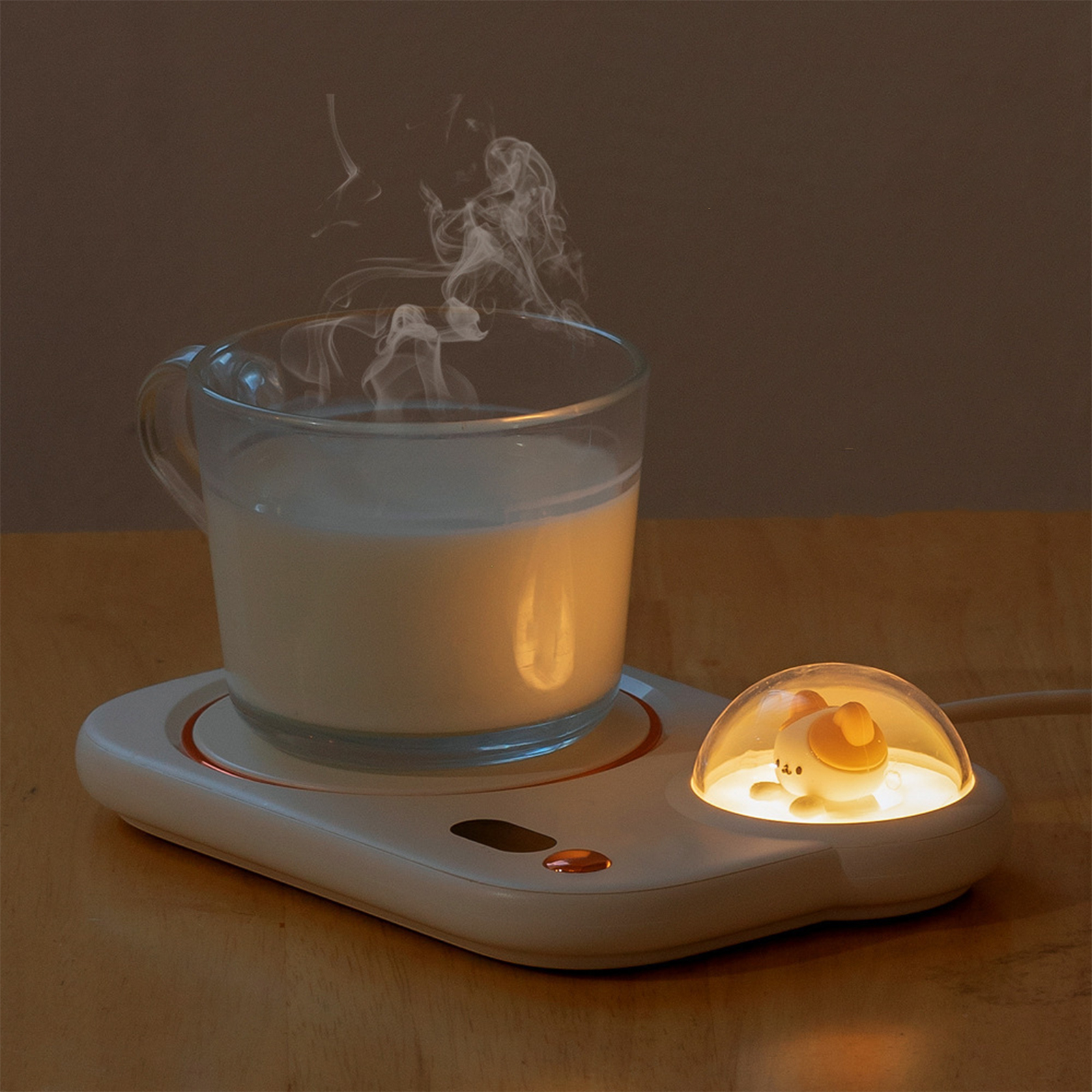 Coffee Cup Heating Pad Warm Coaster Usb With Night Light Home Constant Temperature Thermal Coaster