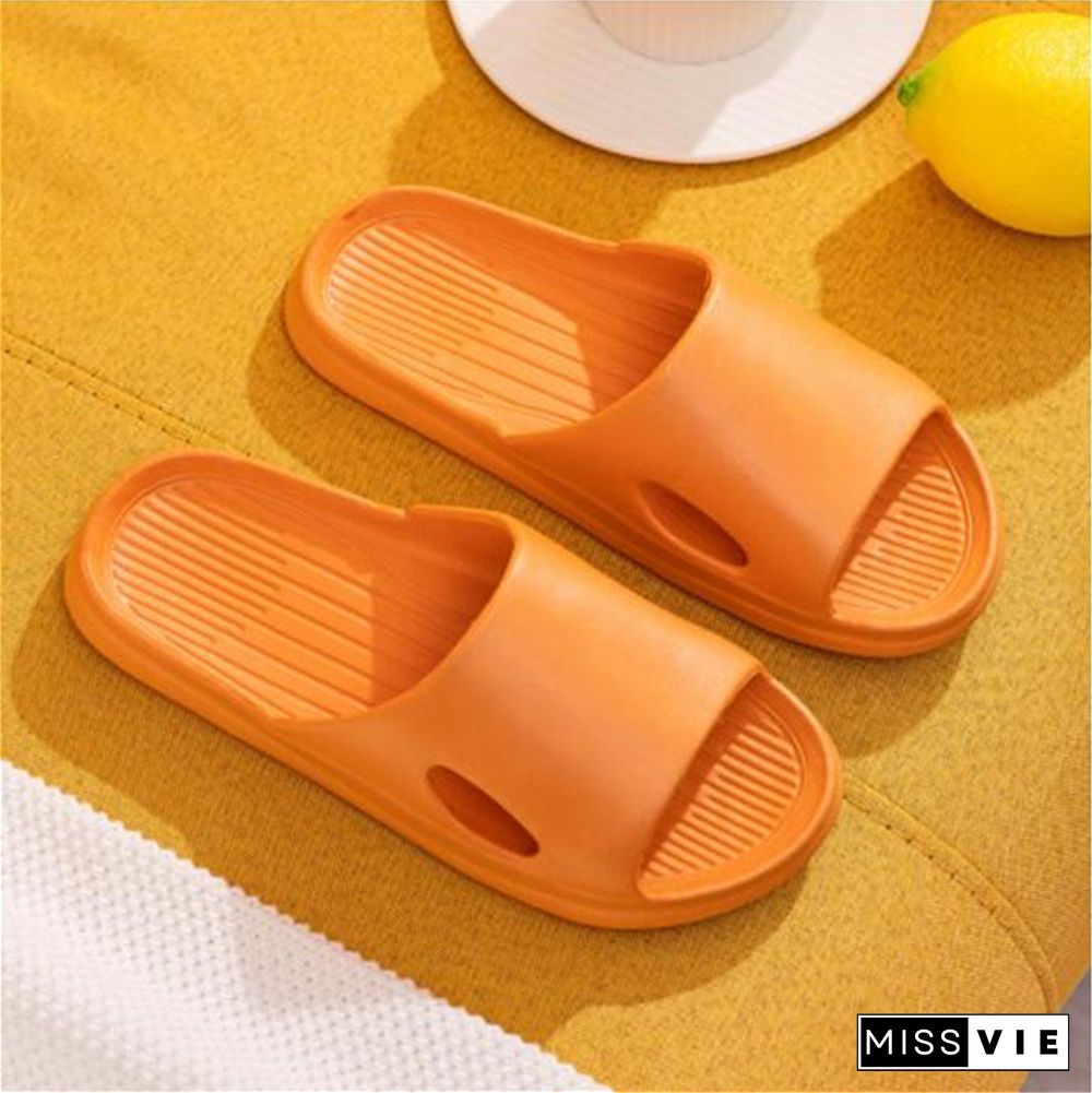 Slippers EVA Soft Sole Slide Sandals Men Women Indoor Bathroom Comfortable Non-slip Home Slippers