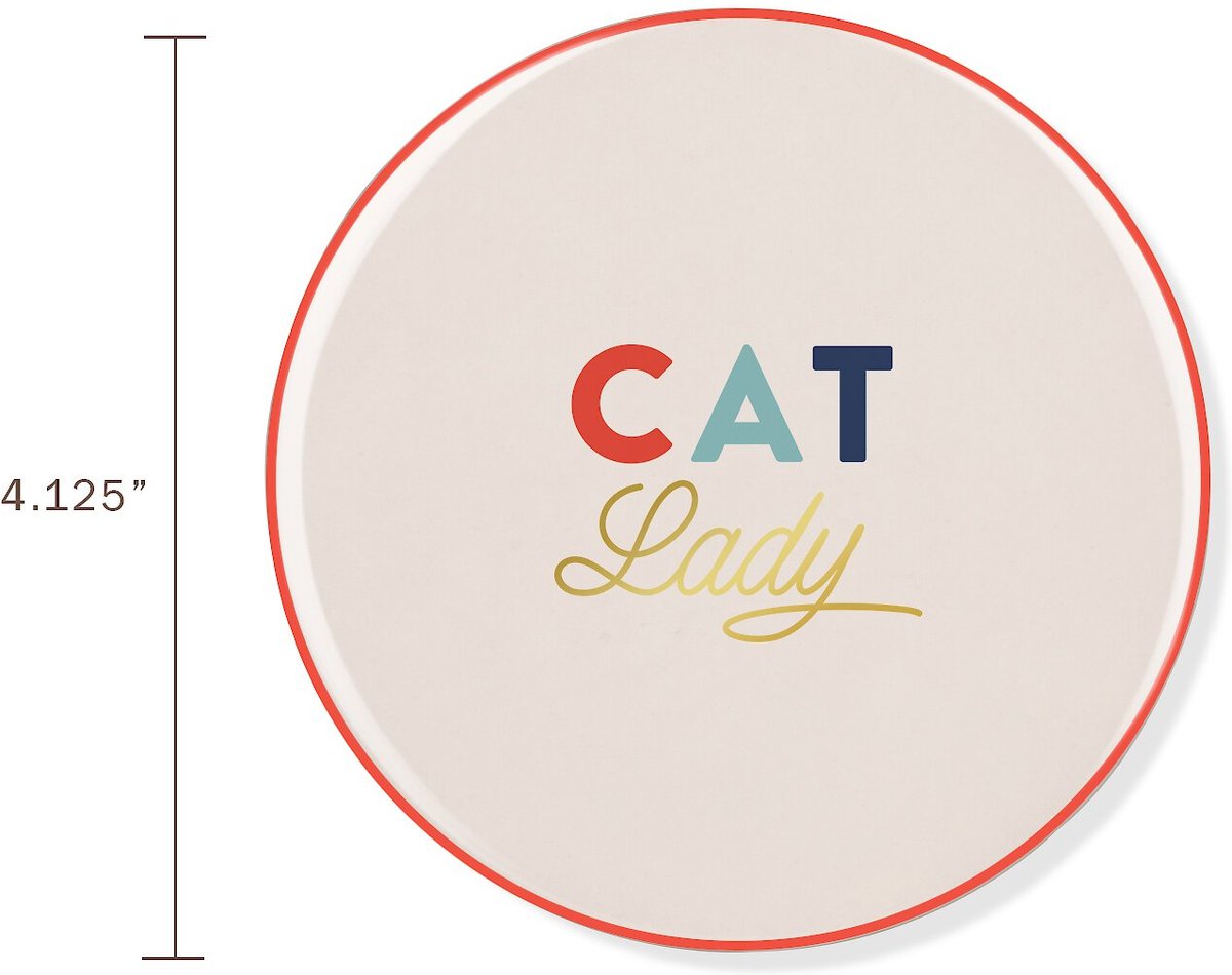 Pet Shop by Fringe Studio Cat Lady Ceramic Coaster