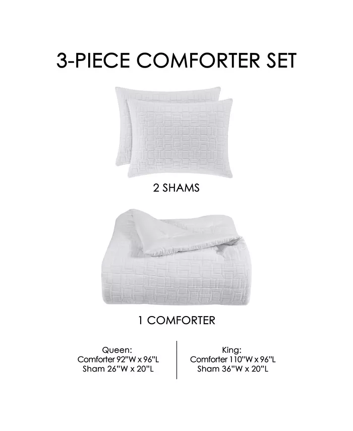 Oscar Oliver Sinclair 3-Pc. Comforter Set， Queen