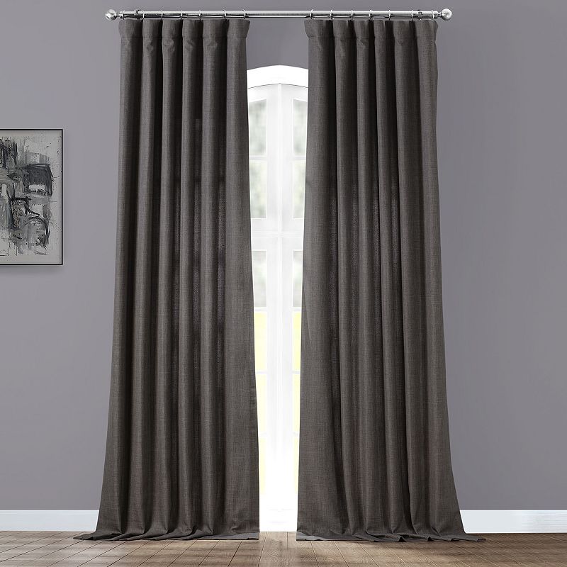 EFF 1-panel Faux Linen Window Curtain