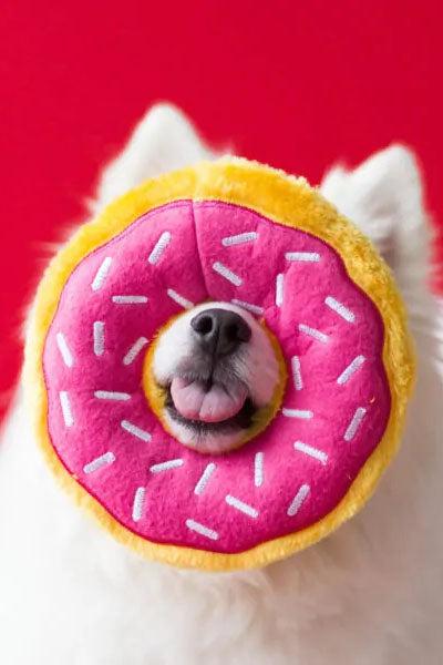 Zippy Paws Strawberry Donutz Dog Toy