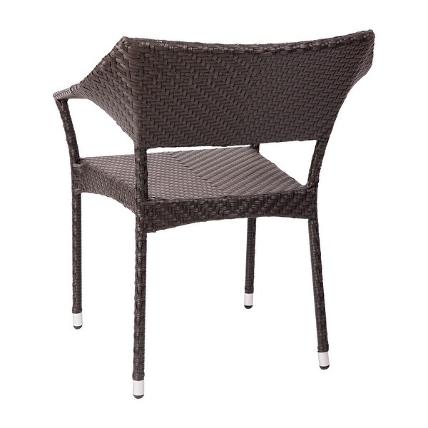 All Weather Commercial Grade PE Rattan Stacking Patio Chairs