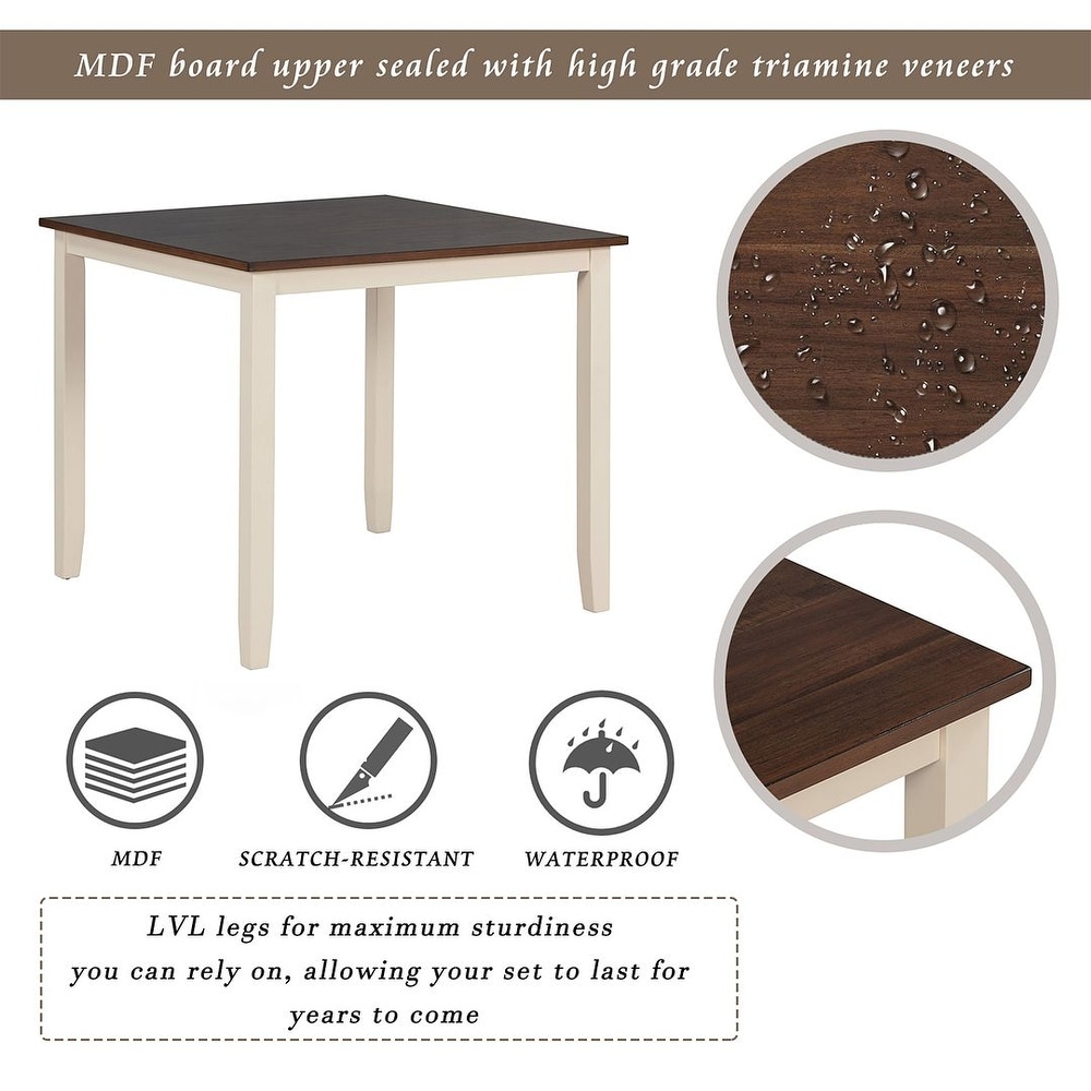 Square Dining Table Set for 4   35\