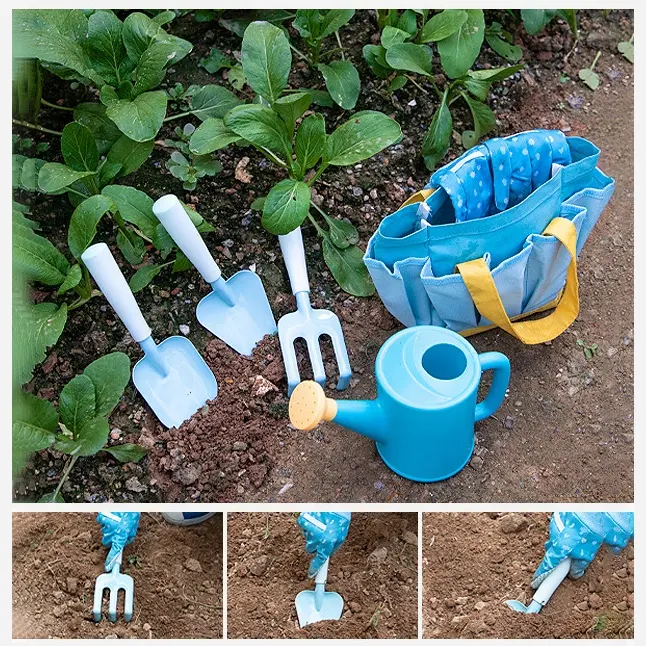 OEM Custom Colorful New Style Children's Garden Garden Planting Supplies Outdoor Indoor Toys Gift Mini Garden Set for Boys Girls