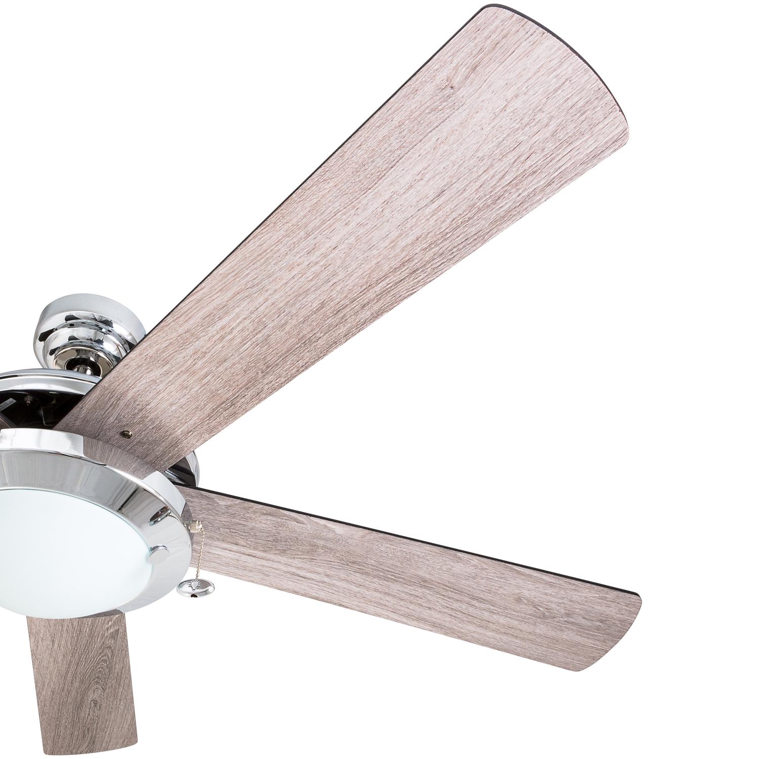 Prominence Home 52 Bolivar 5-Blade Ceiling Fan W/ LED Globe and Reversible Airflow