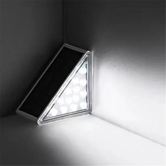 2pcs Solar Step Light Outdoor Stair Lights LED Lens Design Super Bright IP67 Waterproof Anti-theft Stair Light Decor Lighting For Garden Deck Garden Lamp