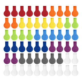 Wrap-It Storage MiniRound Cable Labels Multi-Color (60-Pack) A460-CL-R-MC