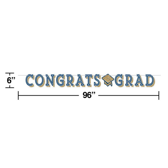 Creative Converting 356146 Glittering Grad Banner ...