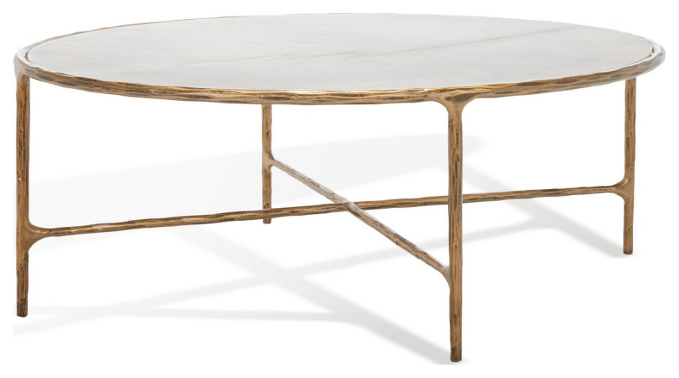 Safavieh Couture Jessa Oval Metal Coffee Table   Contemporary   Coffee Tables   by Safavieh  Houzz