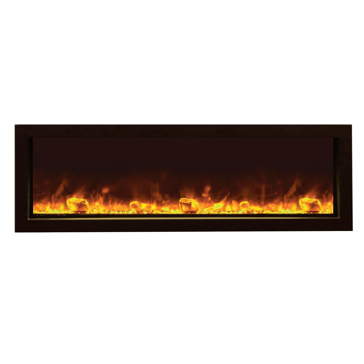 Amantii Panorama Series Slim Smart 50-Inch Built-In Electric Fireplace