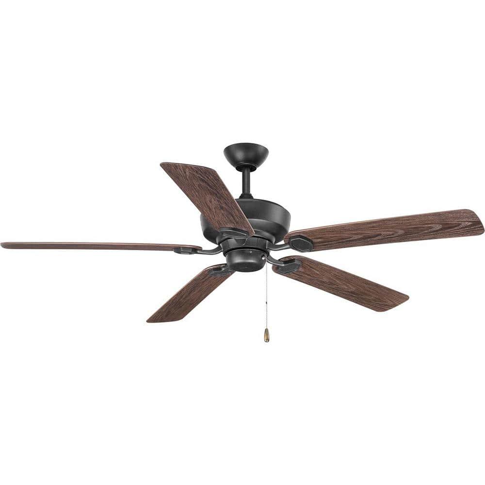 Progress Lighting Lakehurst 60 in IndoorOutdoor Forged Black Ceiling Fan