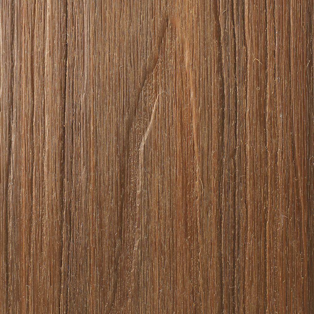 NewTechWood UltraShield Naturale Cortes Series 1 in. x 6 in. x 1 ft. Peruvian Teak Solid Composite Decking Board Sample US07-16-N-TK-S