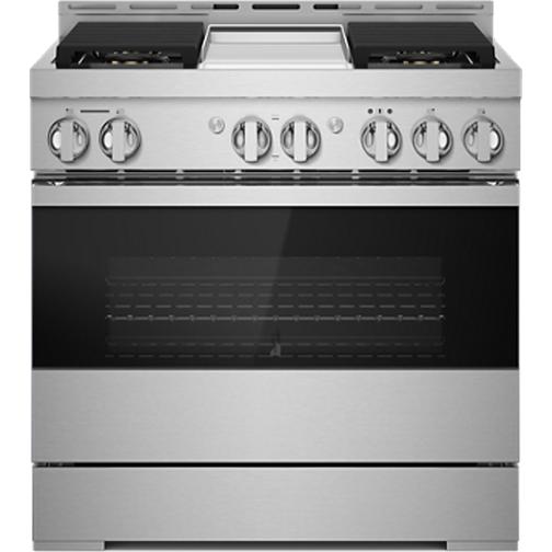 JennAir 36-inch Freestanding Gas Range with JennAir® Culinary Center JGRP536HM